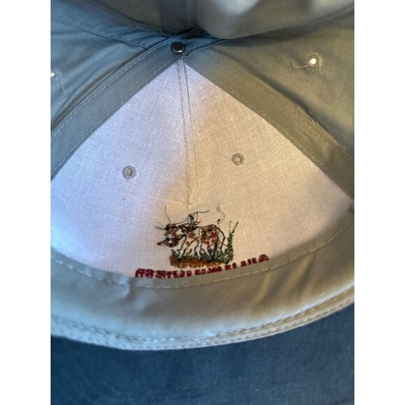 Vintage Quail Unlimited Embroidered Snapback Hat Gray & Black Adjustable - Picture 6 of 6